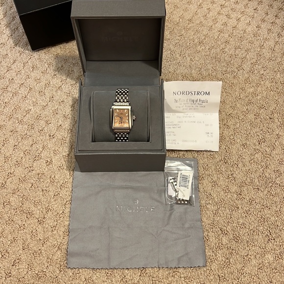 Michele watch deco 16 diamond dial womens watch - Picture 7 of 7